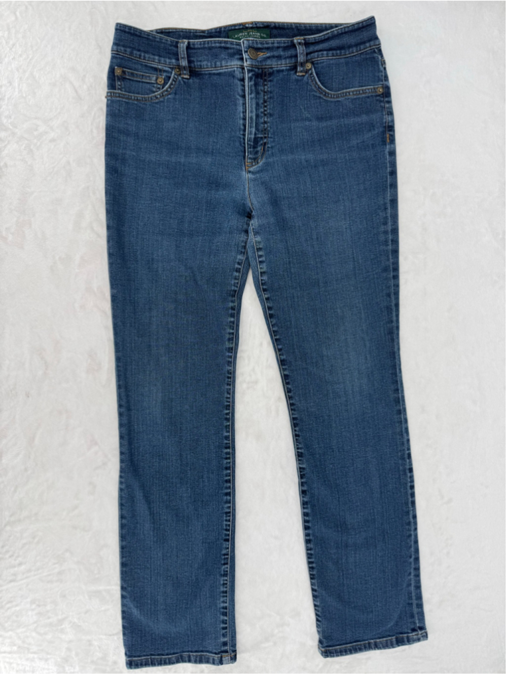 Lauren Ralph Lauren Straight Leg Women’s Jeans Classic 5 Pocket Medium Wash Sz 8